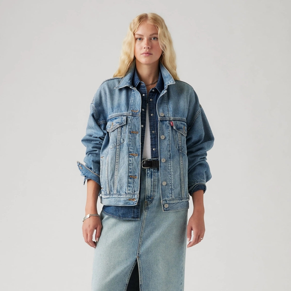 Levi's Light Wash Denim Jacket - Light Blue
